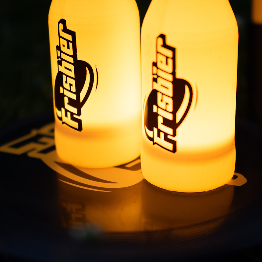 Frisbier-LED-Upgrade-Frisbee Frisbier Flasche Frisbee mit LED Upgrade