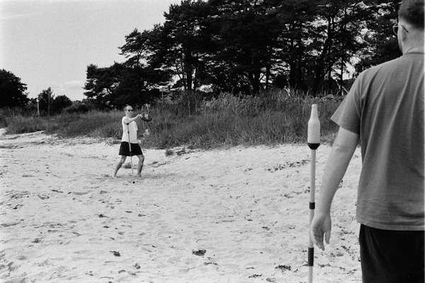Frisbier am Strand